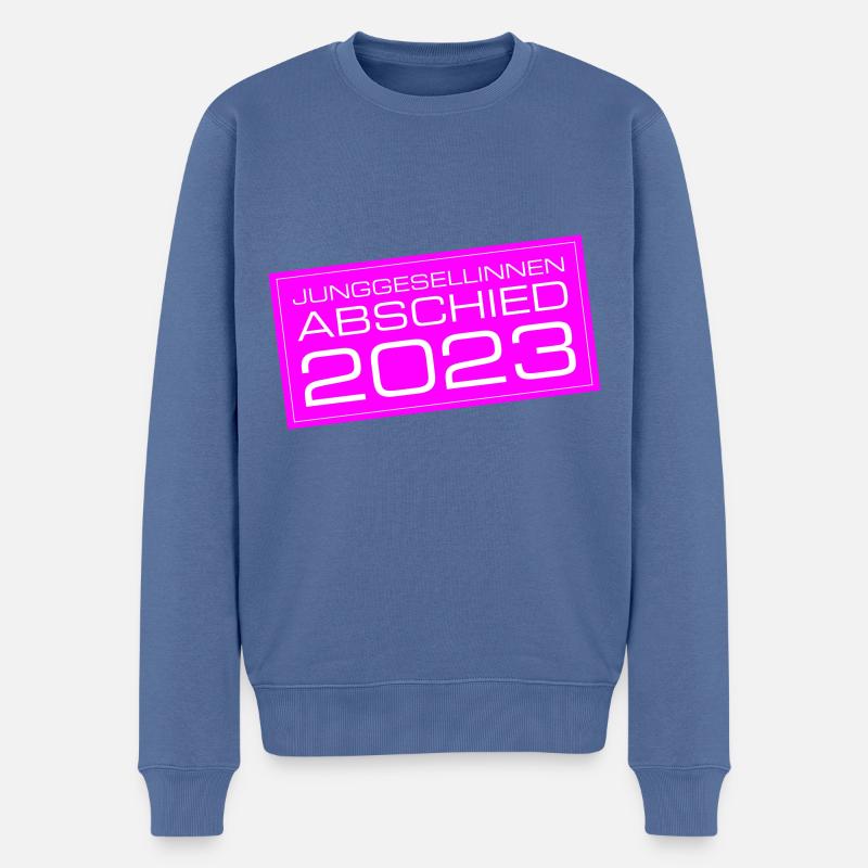 Junggesellinnen Abschied 2023 - Männer Premium Bio Pullover - Taubenblau