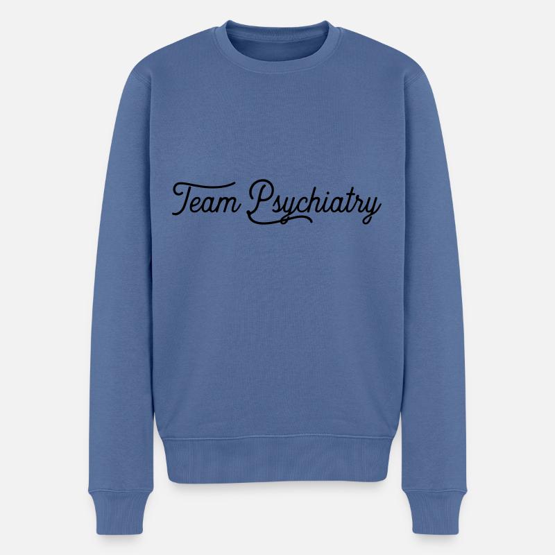 teampsychiatry - Männer Premium Bio Pullover - Taubenblau