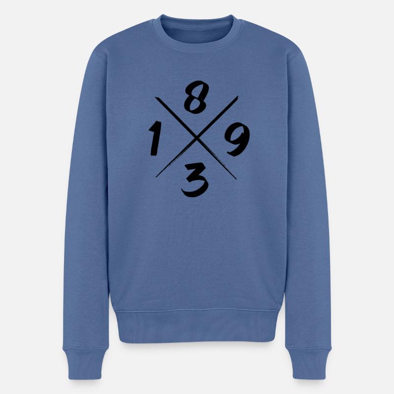 Stuttgart Bad Cannstatt 1893 Neckarstadion Stuggi - Männer Premium Bio Pullover - Taubenblau