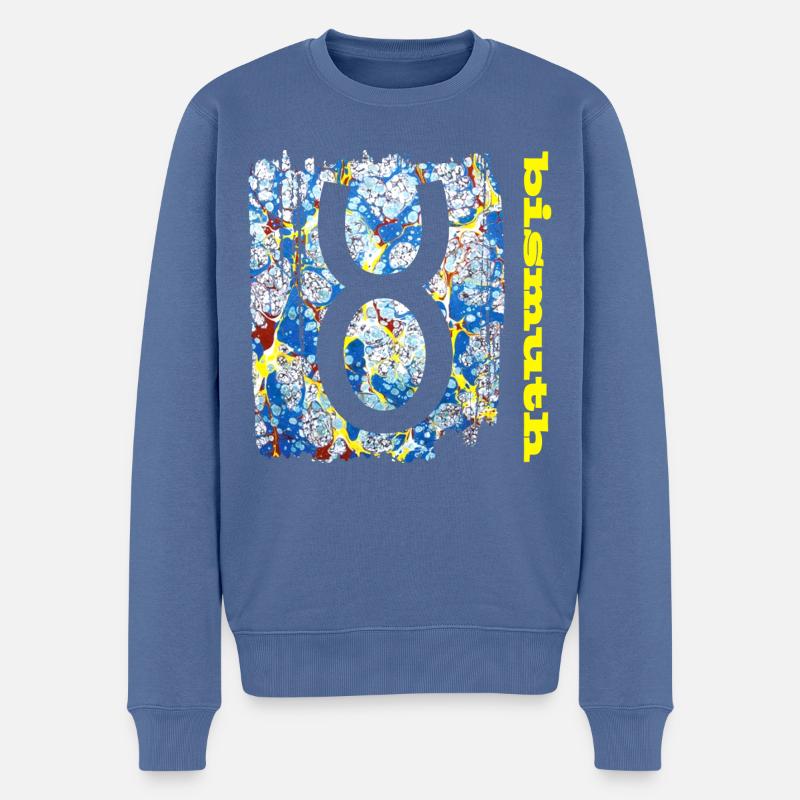 wismuth e 205 - Männer Premium Bio Pullover - Taubenblau