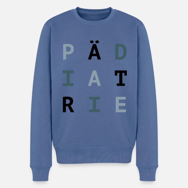 pädiatrie - Männer Premium Bio Pullover - Taubenblau