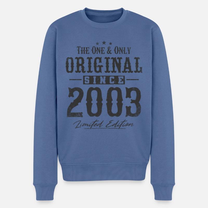 Original depuis 2003 - Pull Premium bio Homme - bleu pigeon