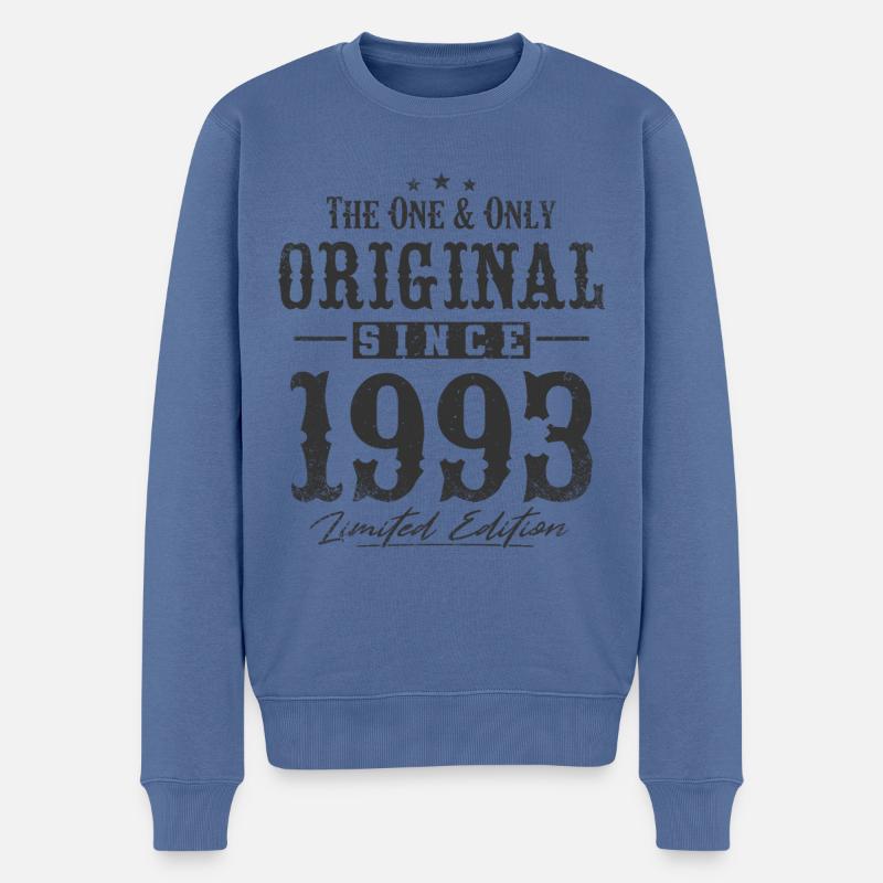 Original depuis 1993 - Pull Premium bio Homme - bleu pigeon