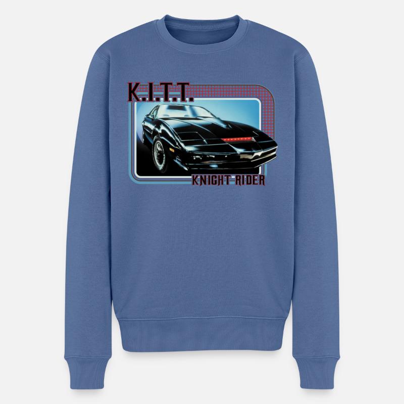 KITT Knight Rider - Pull Premium bio Homme - bleu pigeon