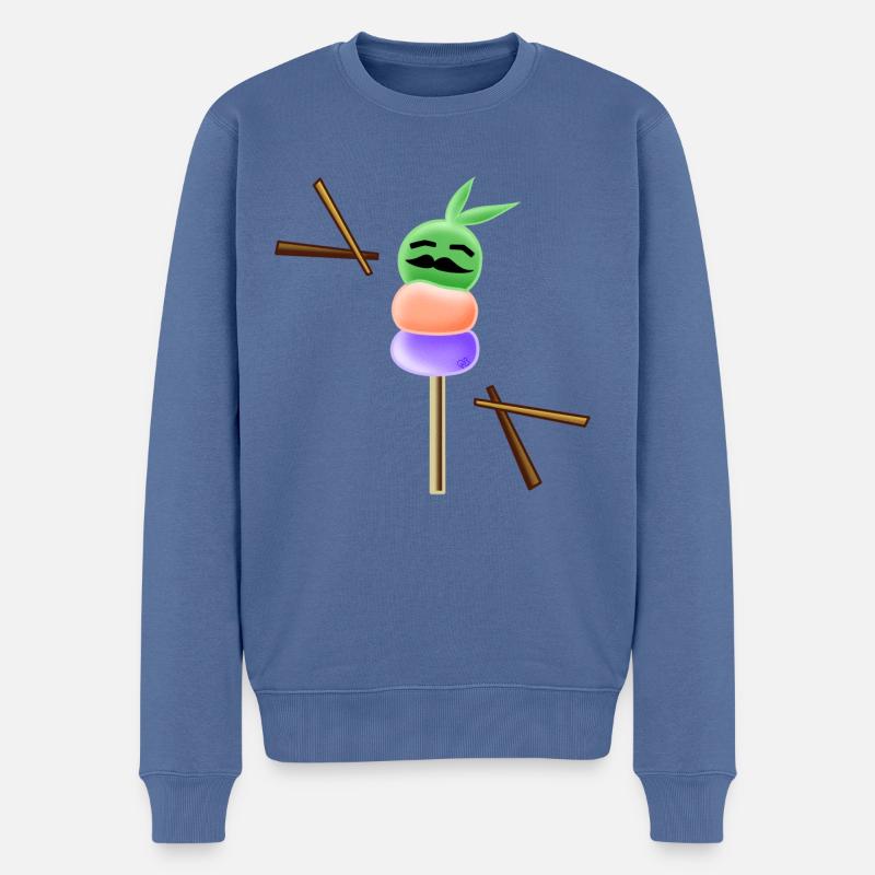 Brochette De Pousse ! - Pull Premium bio Homme - bleu pigeon