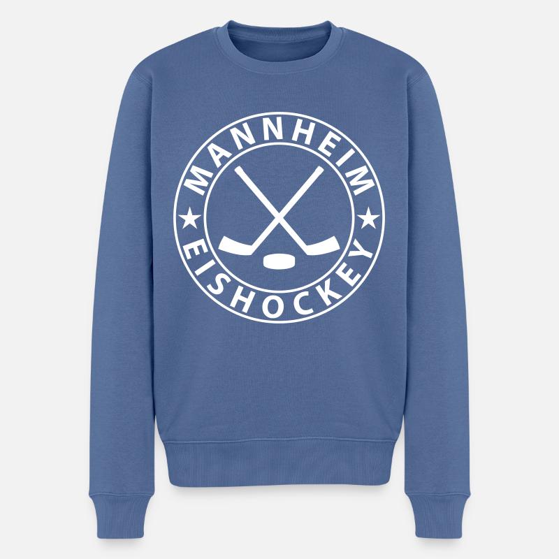 Mannheim Eishockey - Männer Premium Bio Pullover - Taubenblau