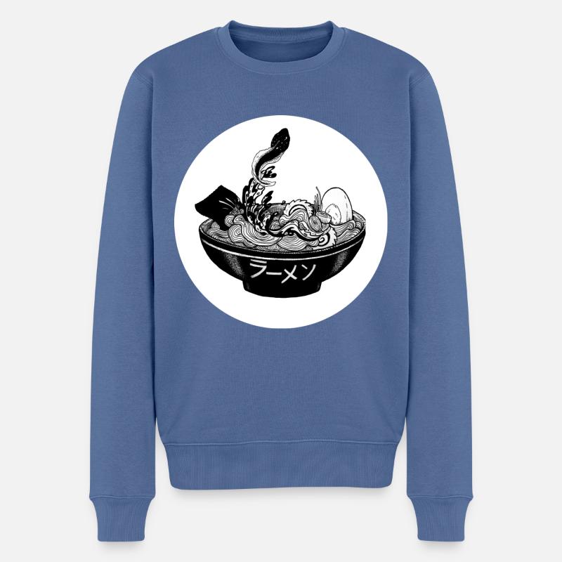 Ramen - Pull Premium bio Homme - bleu pigeon