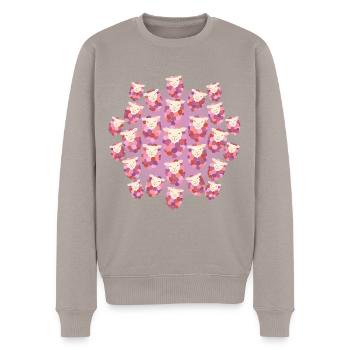 Compter les moutons chauds - Pull Premium bio Homme - taupe - Devant - Nico (187cm)