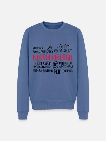 neurosurgery cloud - Men's Premium Organic Jumper - stone blue