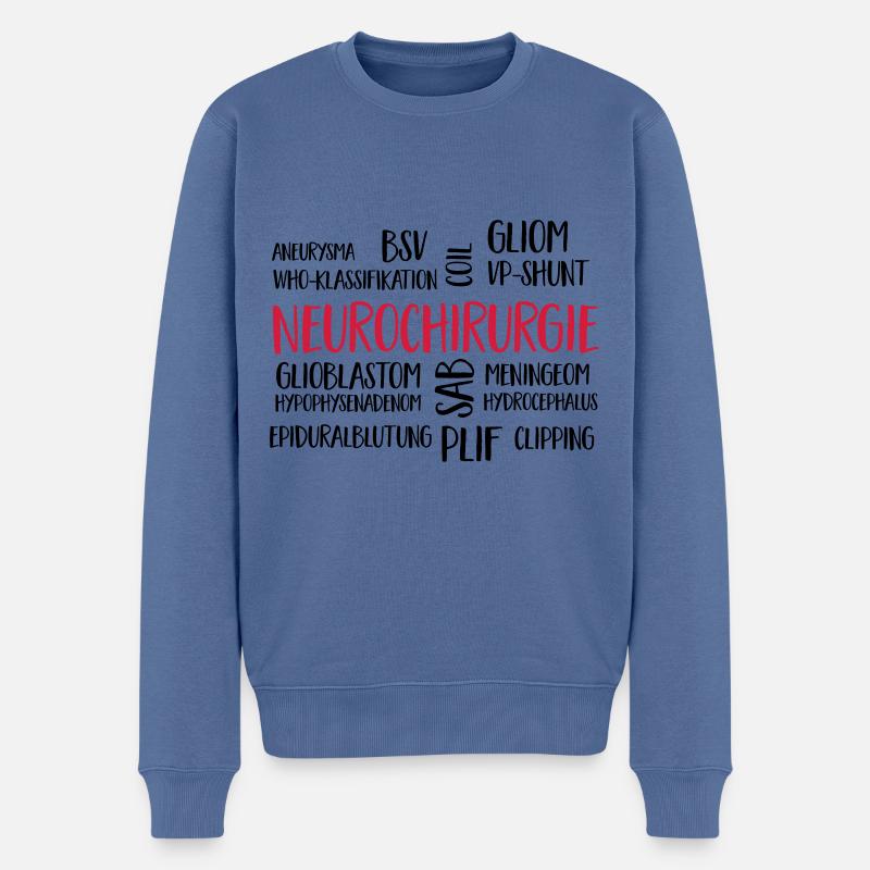 neurochirurgiecloud - Männer Premium Bio Pullover - Taubenblau