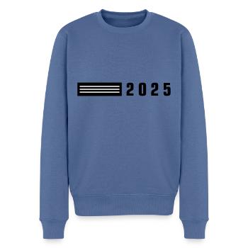 Élément 2025 - Pull Premium bio Homme - bleu pigeon - Devant - Nico (187cm)