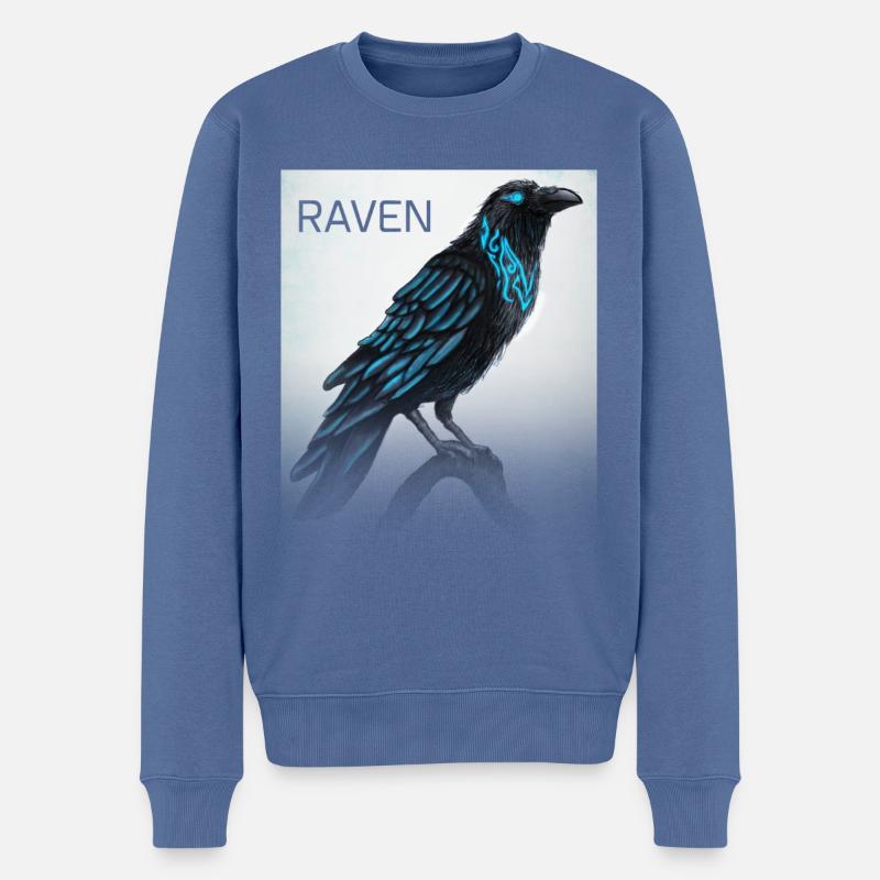 Odins Rabe - Männer Premium Bio Pullover - Taubenblau