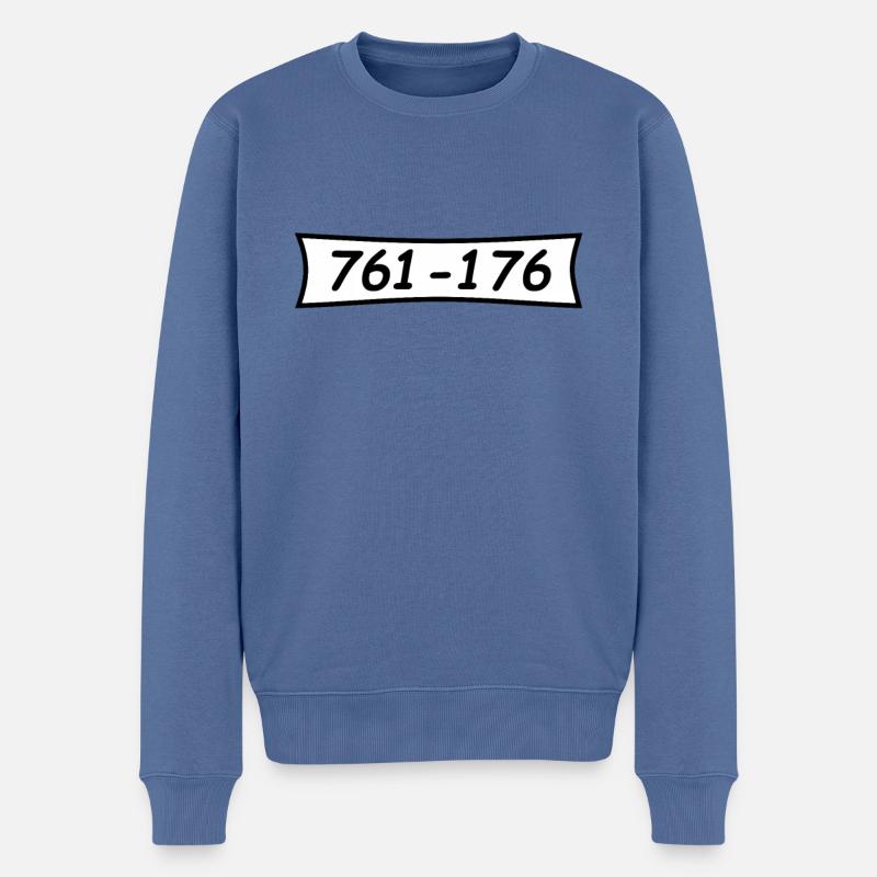 Panzerknacker Nummer 761 176 - Männer Premium Bio Pullover - Taubenblau