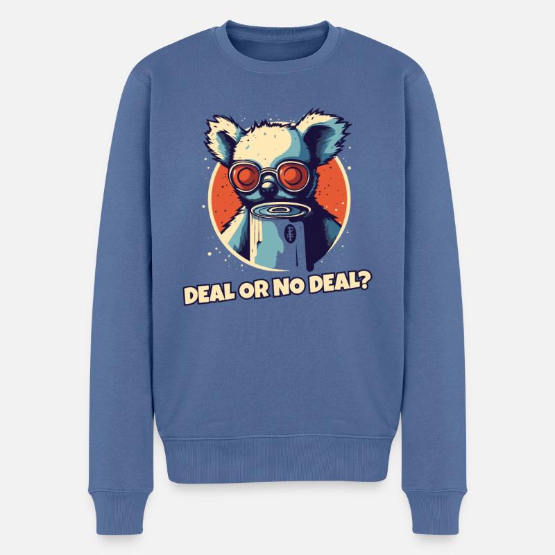 Occupez-vous du koala cool - Pull Premium bio Homme - bleu pigeon