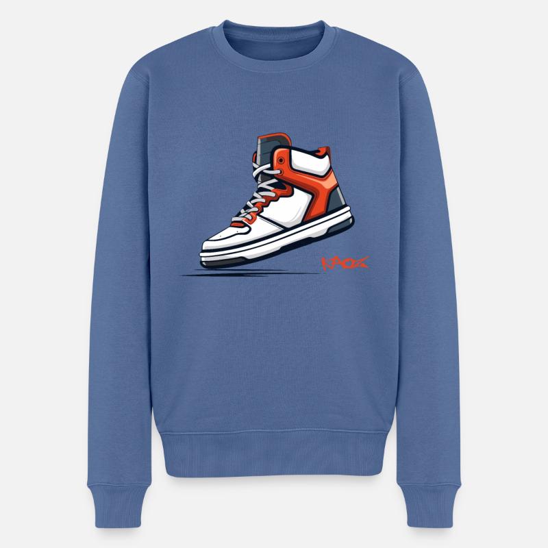 Fan de baskets Turnschuh - Pull Premium bio Homme - bleu pigeon