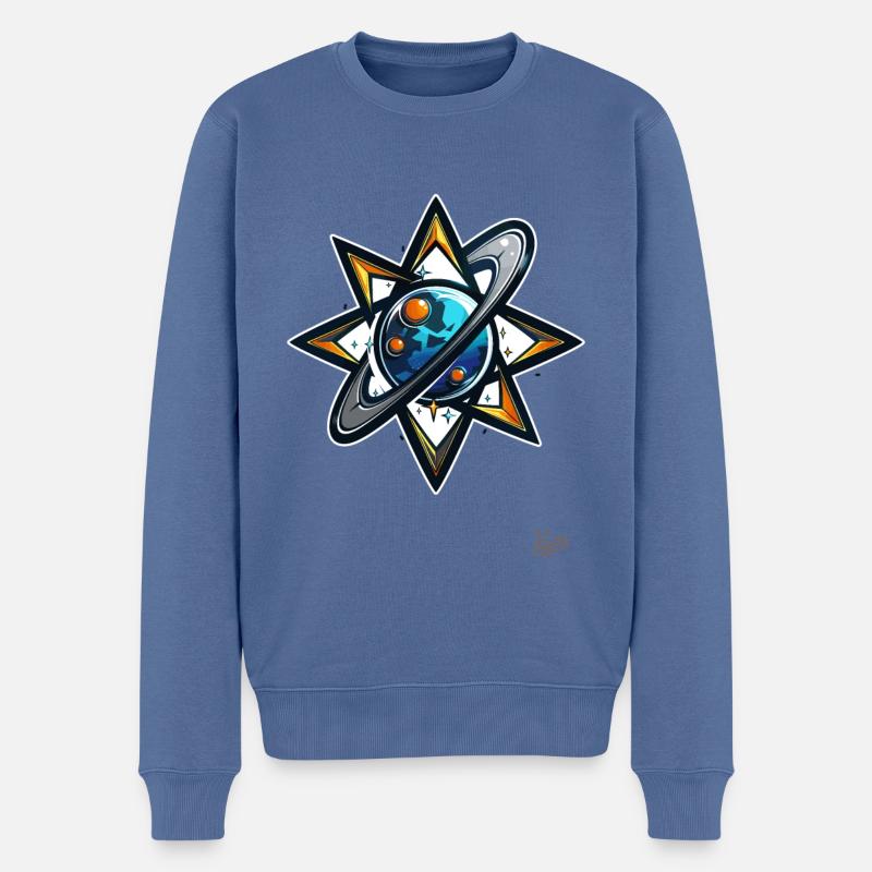 Science - Pull Premium bio Homme - bleu pigeon