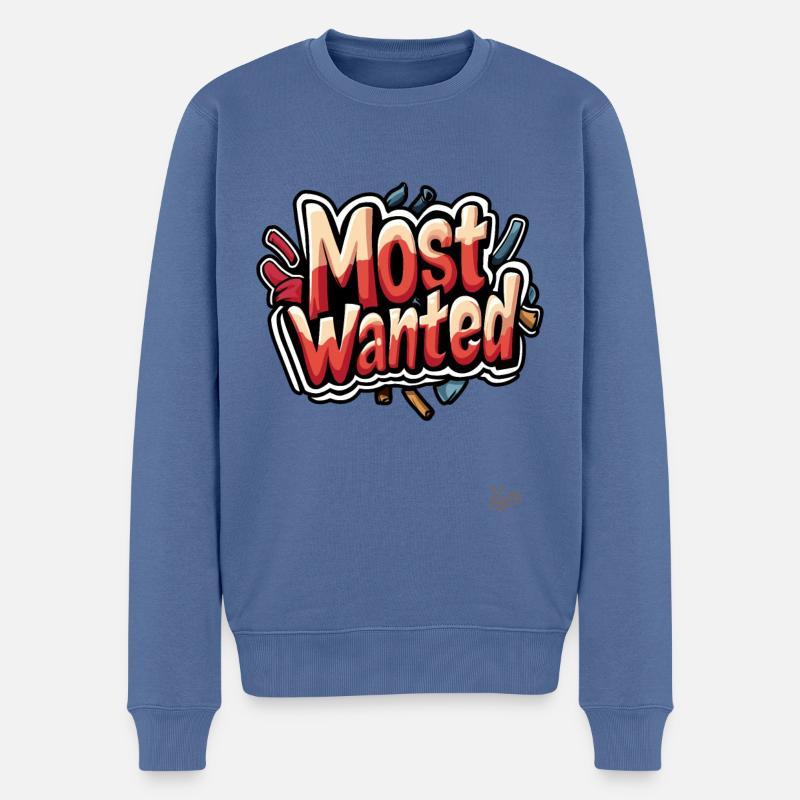 Graffiti le plus recherché - Pull Premium bio Homme - bleu pigeon