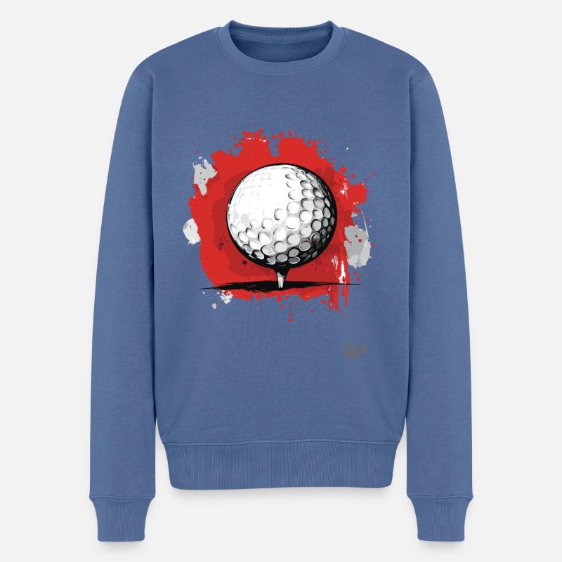 Balle de golf Golf - Pull Premium bio Homme - bleu pigeon