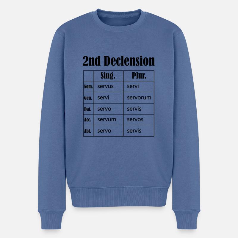 Latein Sprache Lateinisch Lehrer Schüler - Männer Premium Bio Pullover - Taubenblau