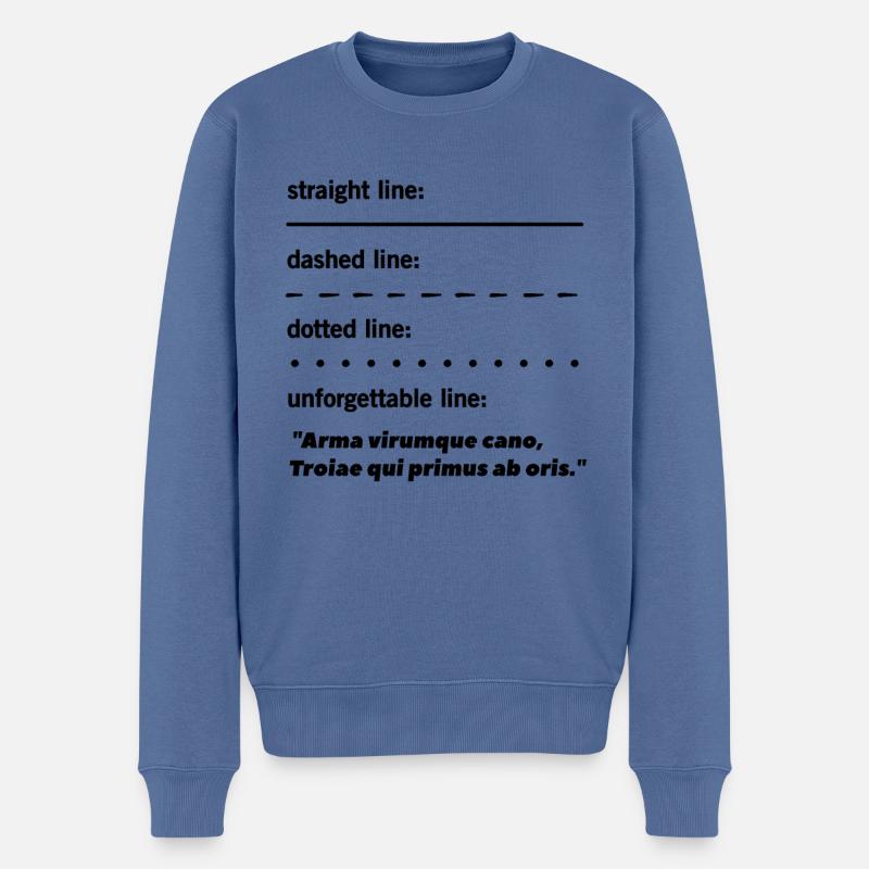 Latin Professeur de Latin Latin - Pull Premium bio Homme - bleu pigeon