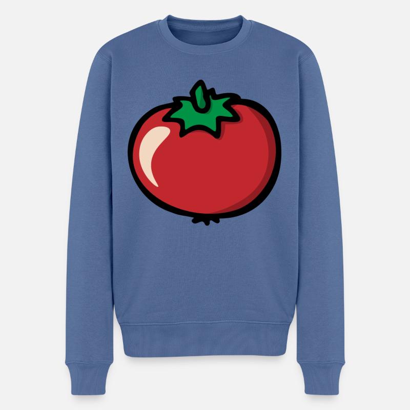 Tomato tomate pomodoro - Pull Premium bio Homme - bleu pigeon