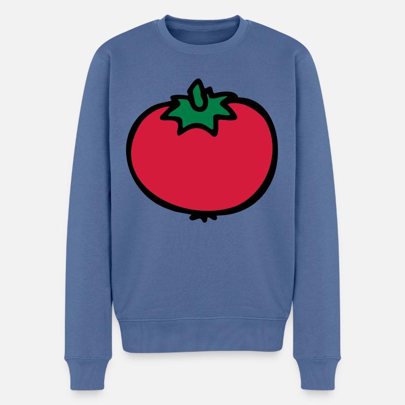 Tomate Tomato tomate pomodoro - Pull Premium bio Homme - bleu pigeon
