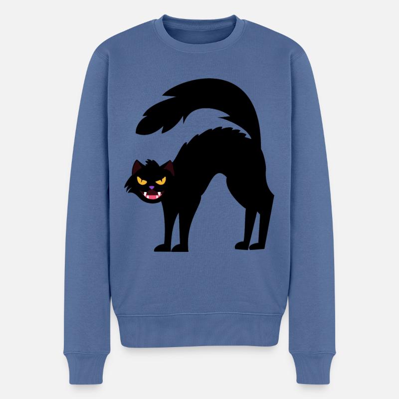 Kater Kater Haustier - Männer Premium Bio Pullover - Taubenblau