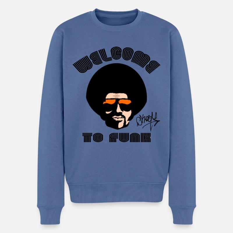 Funk Black Music Rapper - Männer Premium Bio Pullover - Taubenblau