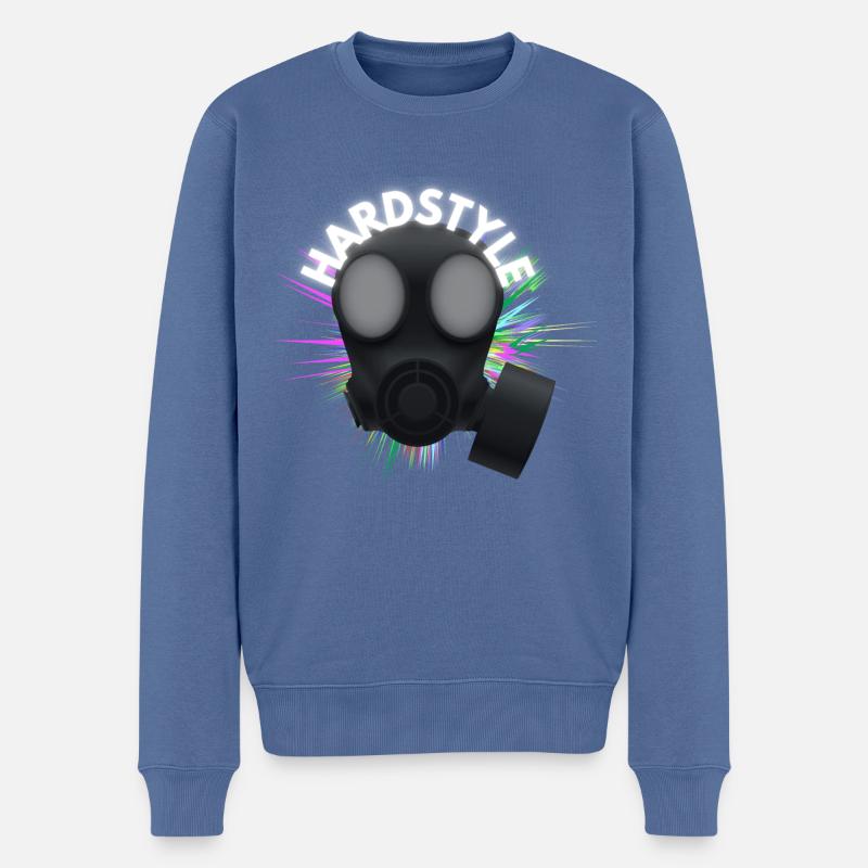 Style dur - Pull Premium bio Homme - bleu pigeon