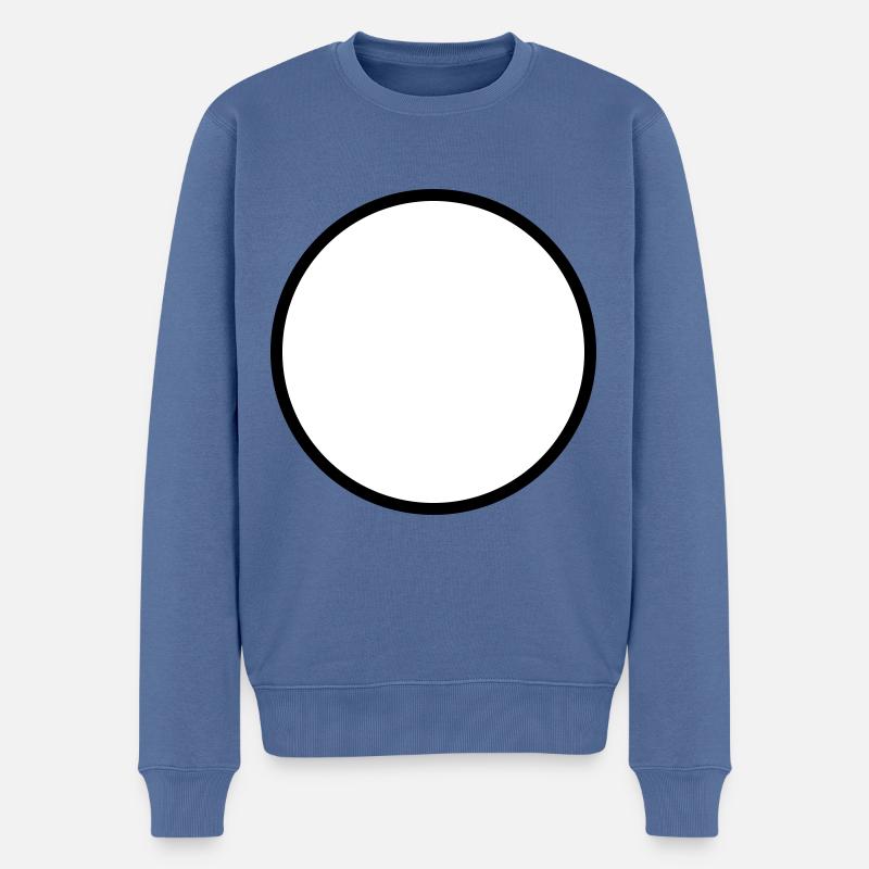 Kreis Symbol Leer - Männer Premium Bio Pullover - Taubenblau