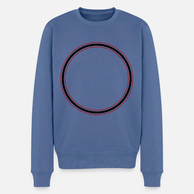 Kreis Symbol - Männer Premium Bio Pullover - Taubenblau