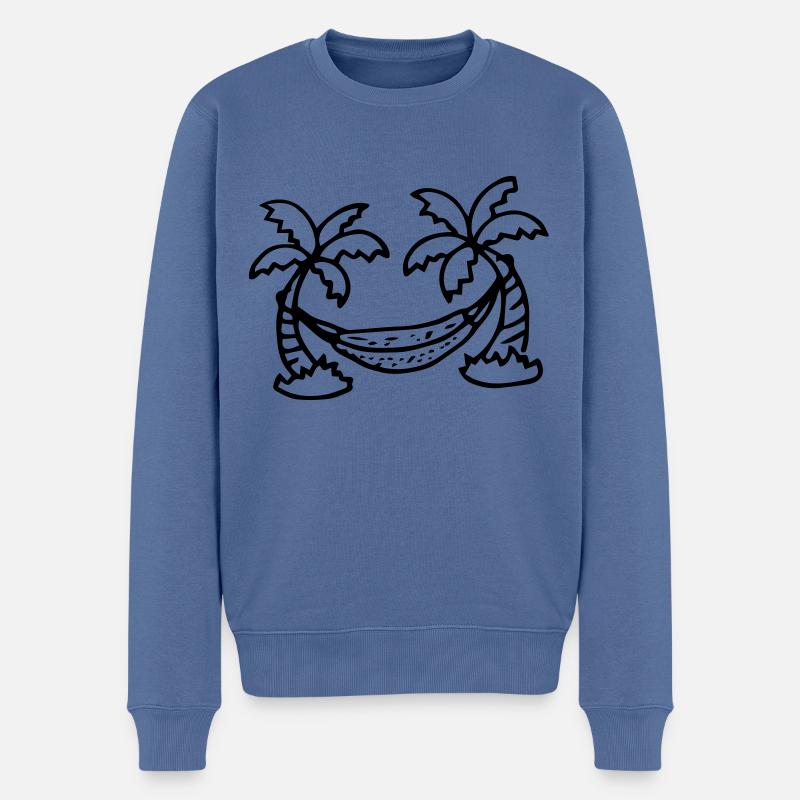 Hammock Beach Paradise Chill Zone - Pull Premium bio Homme - bleu pigeon