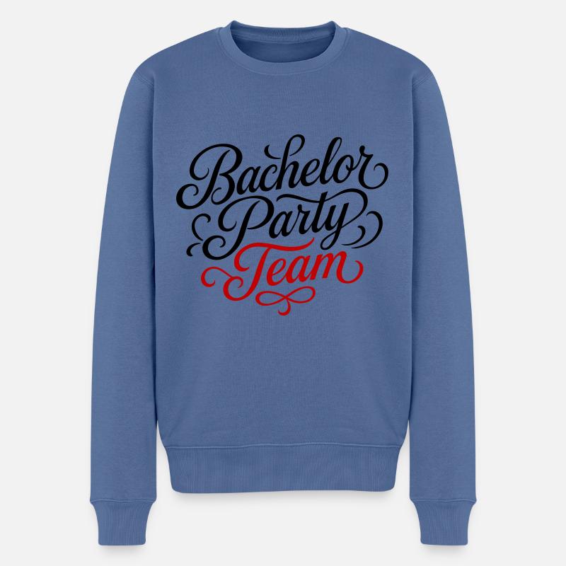 Bachelor Party Team - Männer Premium Bio Pullover - Taubenblau