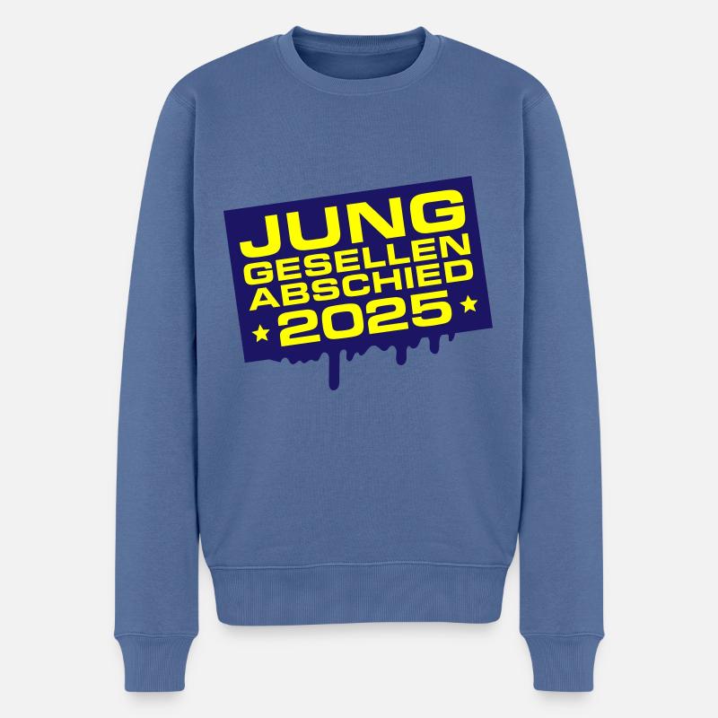 Junggesellenabschied 2025 Jga - Männer Premium Bio Pullover - Taubenblau