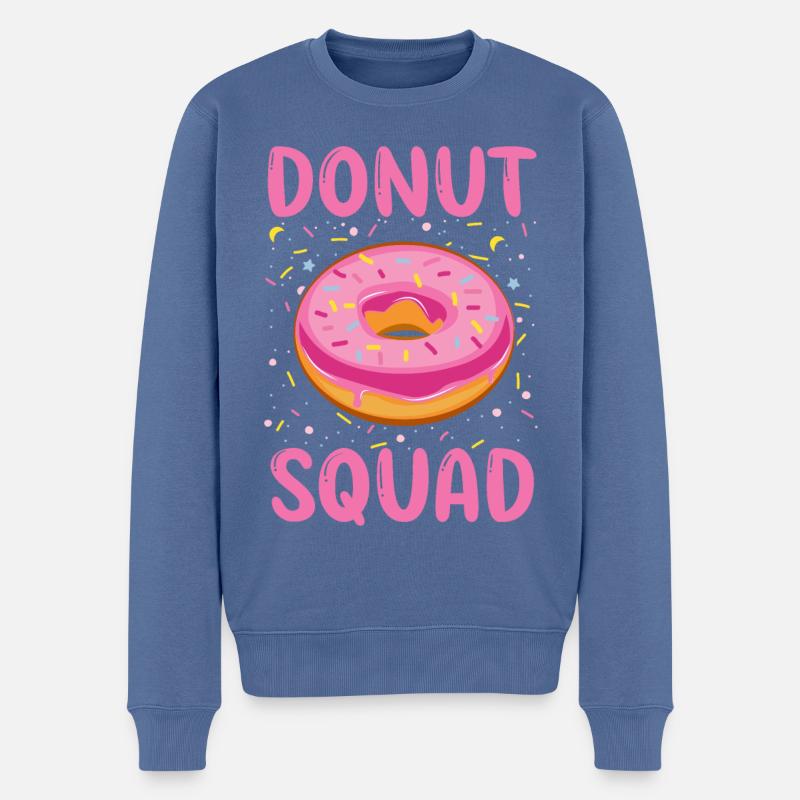 Donut Squad - Männer Premium Bio Pullover - Taubenblau