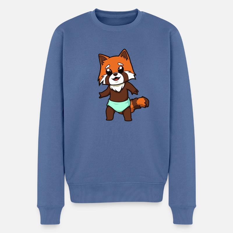 Kawaii Bébé Panda Ro - Pull Premium bio Homme - bleu pigeon