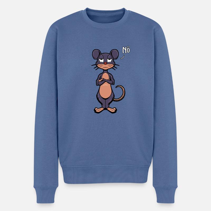 Souris Naysayer - Pull Premium bio Homme - bleu pigeon