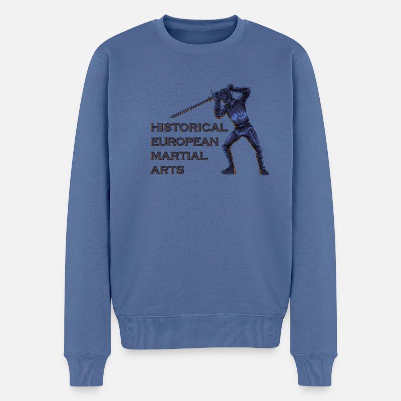 Schwertkämpfer - HEMA - Männer Premium Bio Pullover - Taubenblau