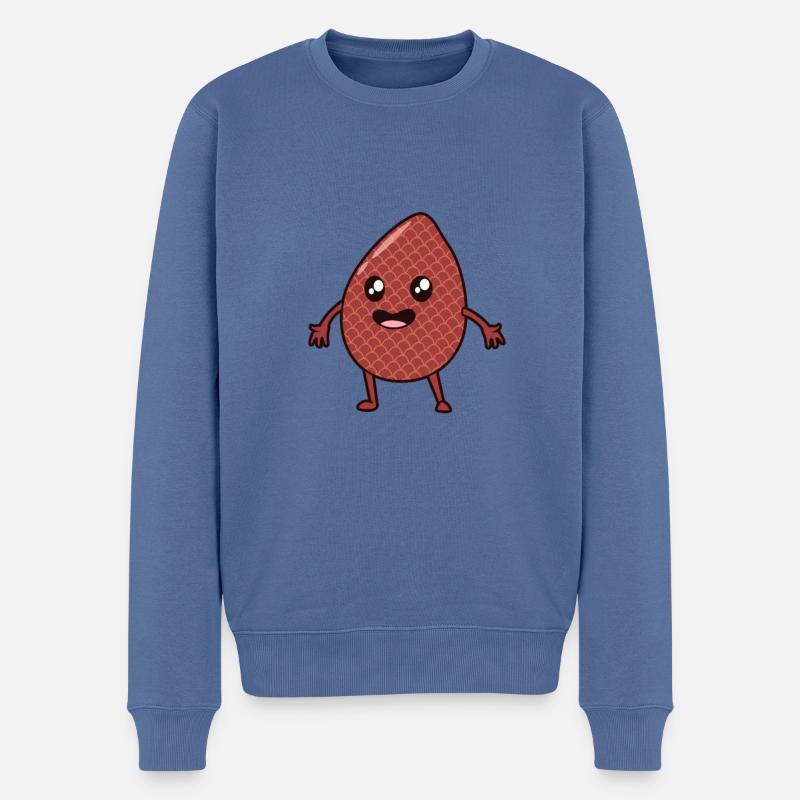 Kawaii Comic Salak - Pull Premium bio Homme - bleu pigeon