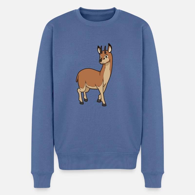 Kawaii Klippspringer - Pull Premium bio Homme - bleu pigeon
