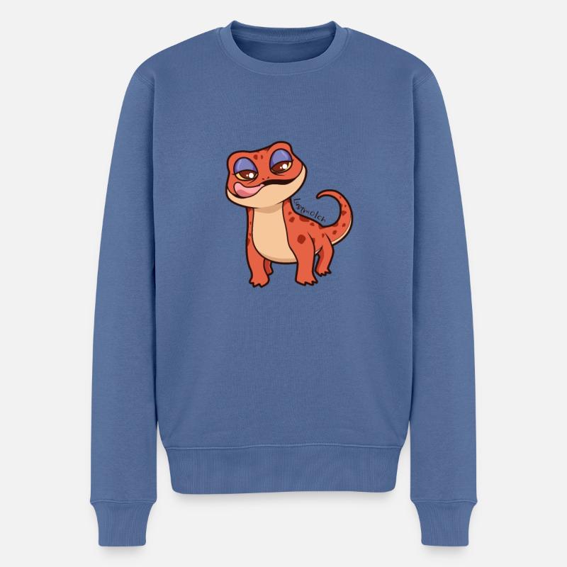 Lustmolch - Männer Premium Bio Pullover - Taubenblau
