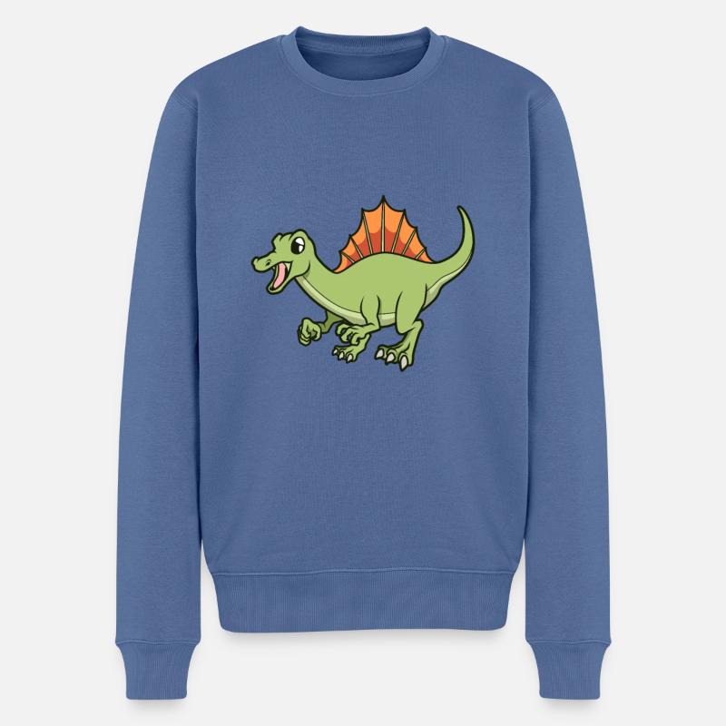 Spinosaure de Kawaii - Pull Premium bio Homme - bleu pigeon