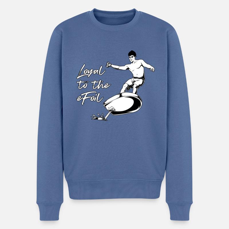 eFoil Surfing - Loyal to the eFoil - Männer Premium Bio Pullover - Taubenblau