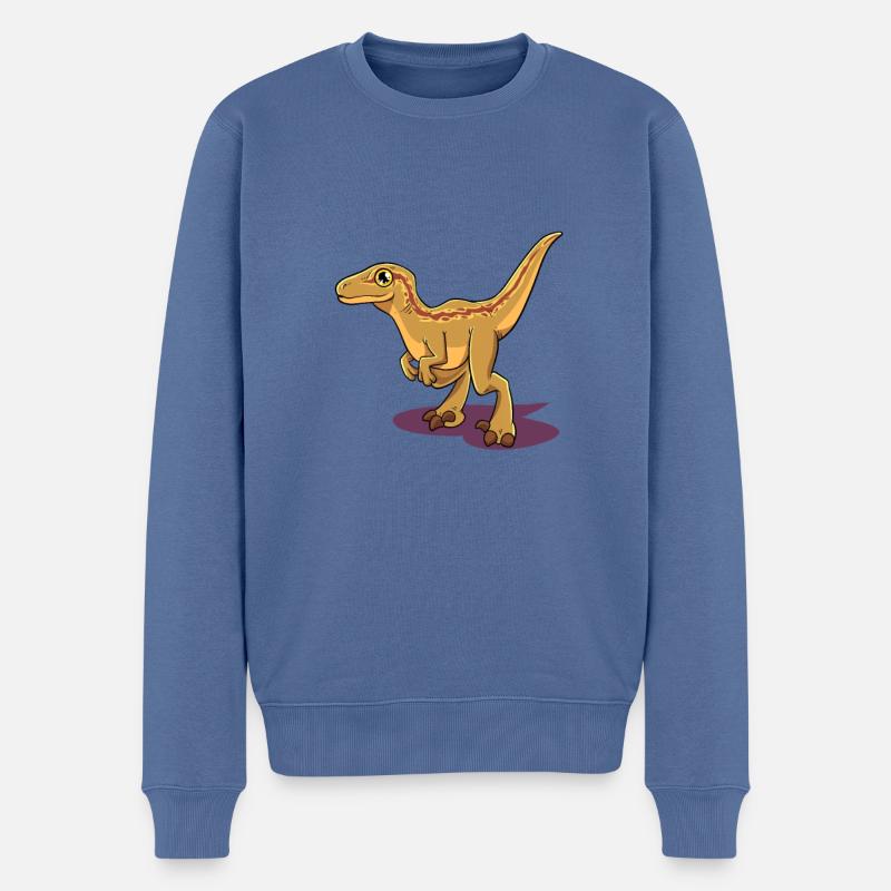 Vélo de dessin animé - Pull Premium bio Homme - bleu pigeon