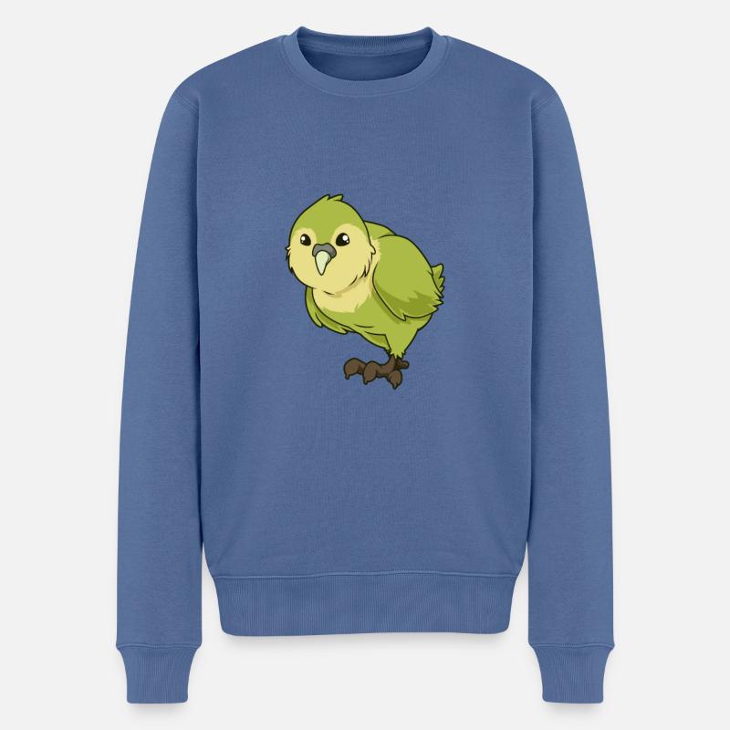 Kawaii Kakapo - Pull Premium bio Homme - bleu pigeon