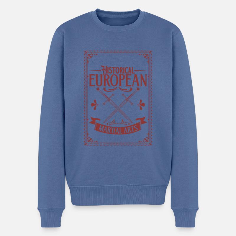 Schwertkämpfer - HEMA - Männer Premium Bio Pullover - Taubenblau
