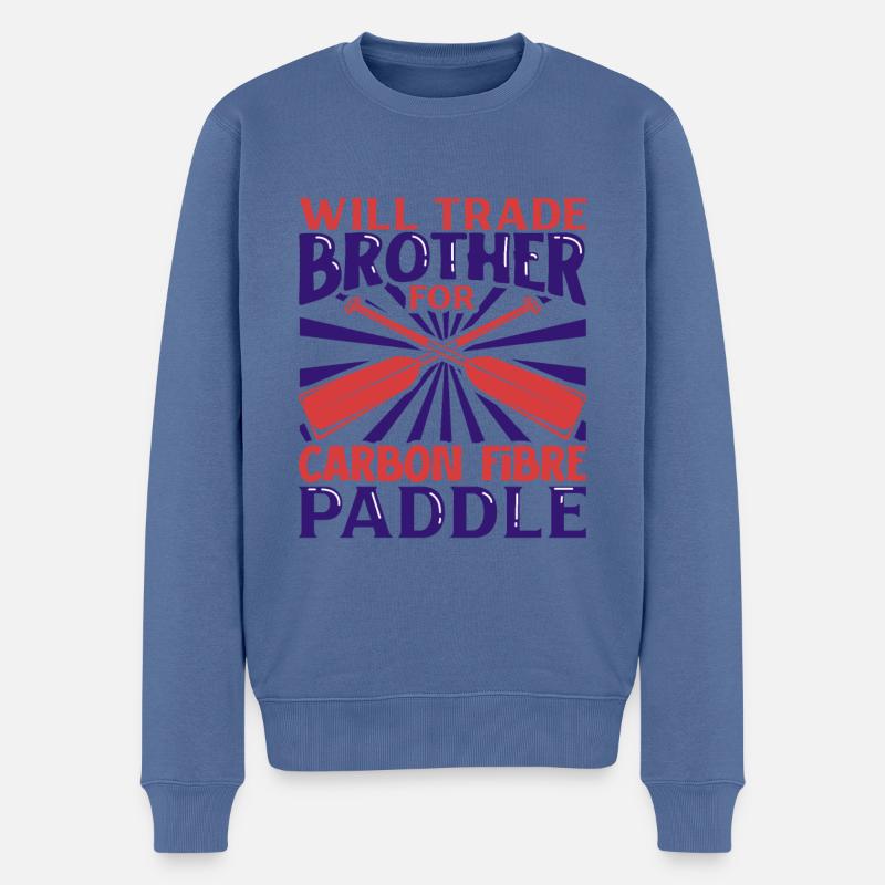 Handle Bruder für Carbon Paddel - Drachenboot - Männer Premium Bio Pullover - Taubenblau