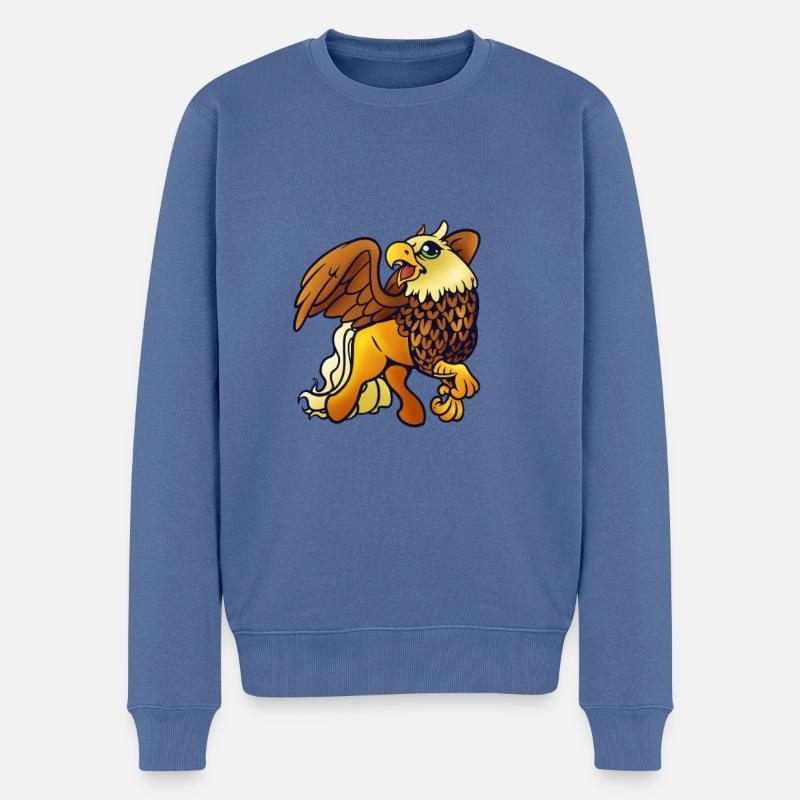 Kawaii Hippogryph - Pull Premium bio Homme - bleu pigeon