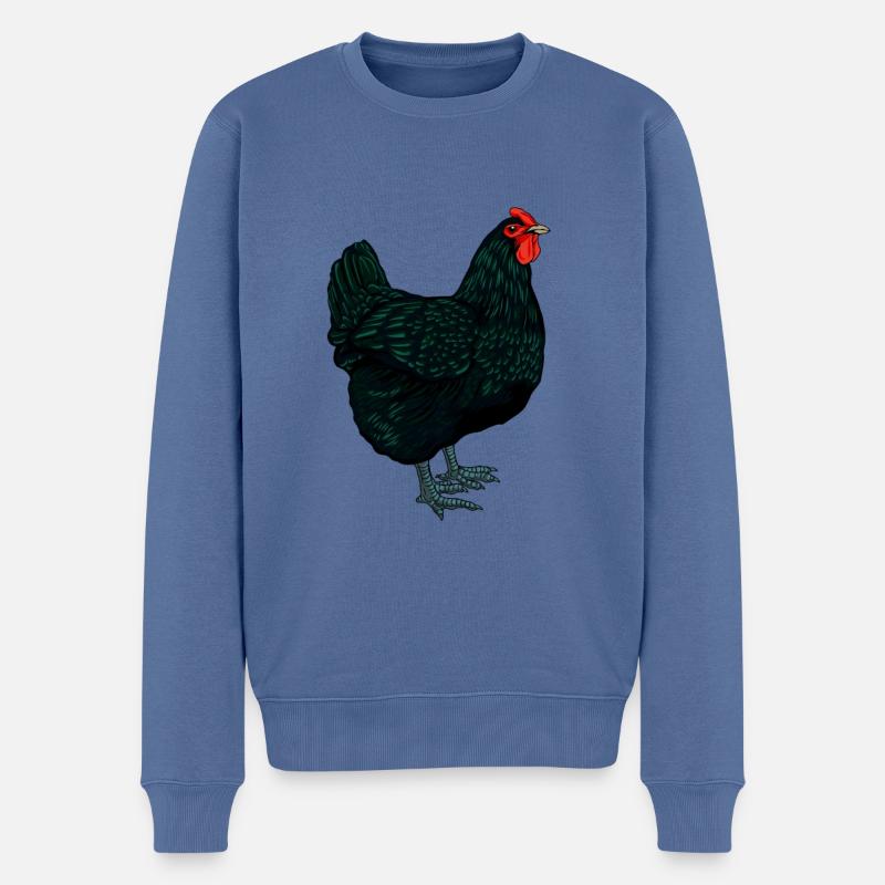 Jersey Giant - Männer Premium Bio Pullover - Taubenblau