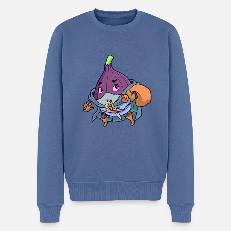 Rollenspiel-Charakter - Dieb - Schurke - Feige - Männer Premium Bio Pullover - Taubenblau